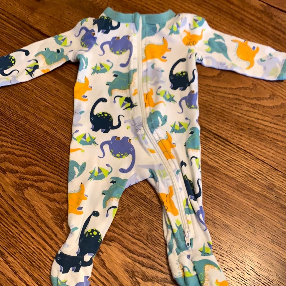 Baby cat and Jack newborn onesie footsie pajamas